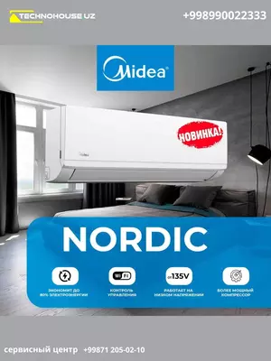 Кондиционер Midea Nordic 9/12 Inverter - 5 789 250 so'm / dona