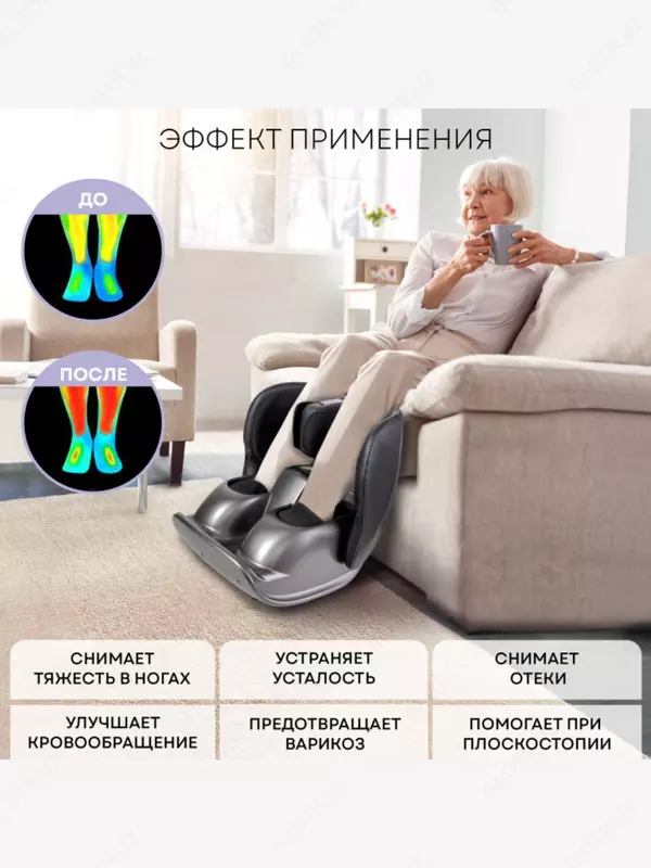 Массажер для ног Luxia и икр Porodo