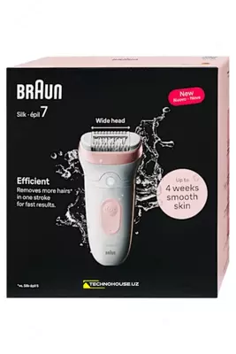 Эпилятор Braun Silk-épil 7 SE 7-041 для влажной и сухой эпиляции.