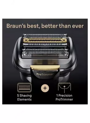 Беспроводная электробритва Braun Series 9 Pro+ 9569cc для влажного и сухого бритья.