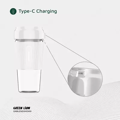 Портативный блендер для смузи fresh juice Green lion.