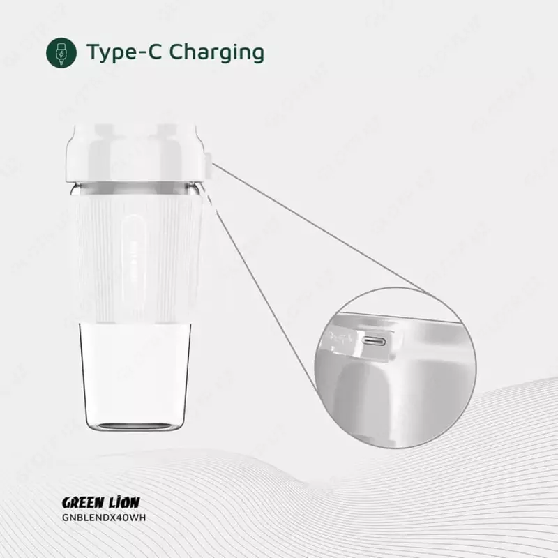 Portativ smuzi blenderi Fresh Juice Green Lion.