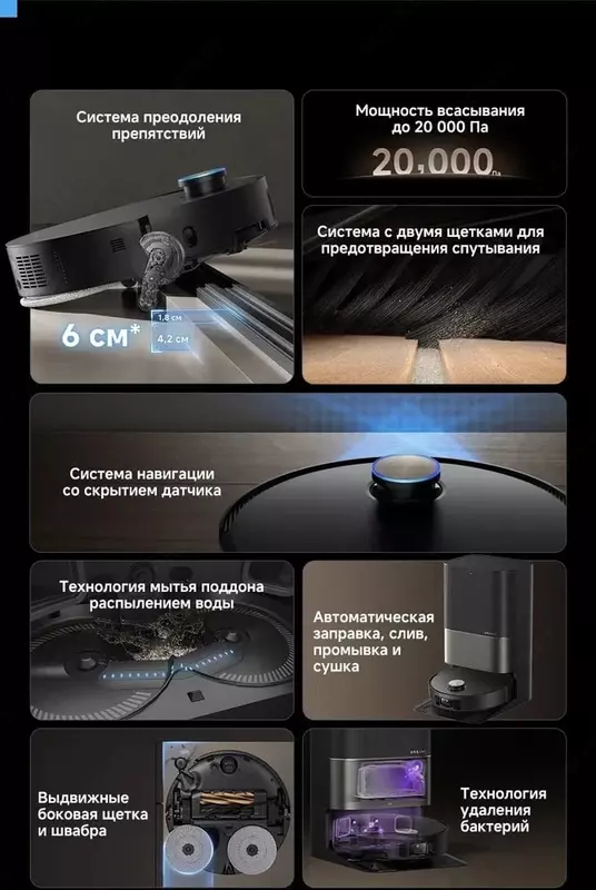 Робот пылесос Xiaomi Dreame X50 Ultra Complete Robot Vacuum Cleaner