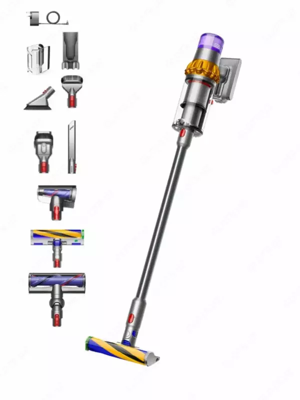Dyson V15 Detect Absolute changyutgichi to‘plamda 8 ta uchlik bilan kuchli tozalash