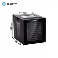 Meva va sabzavotlarni quritish uchun DEFT DTFD1008B degidratori 8 ta taglik TECHNOHOUSE