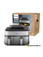  Аэрогриль Philips NA555  пар  двойная корзина  антипригарное покрытие Только в розницу