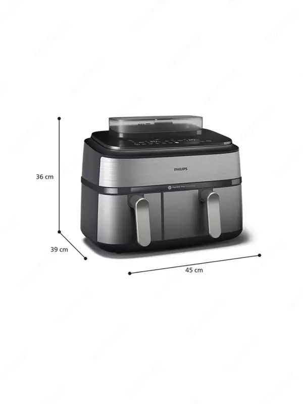  Аэрогриль Philips NA555  пар  двойная корзина  антипригарное покрытие TECHNOHOUSE