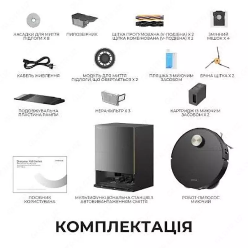 Робот Пылесос Dreame X60 ultra complete black