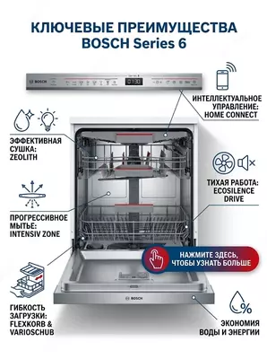 Посудомоечная машина bosch SMV6ECX08E