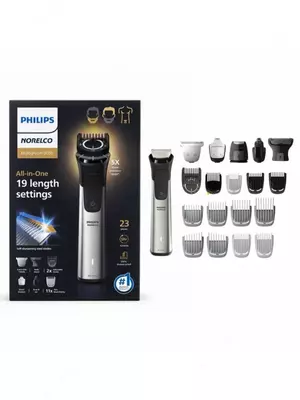 Universal trimmer Philips 9500/50 19 in 1 , 22 ta detal: yuz, bosh va tana