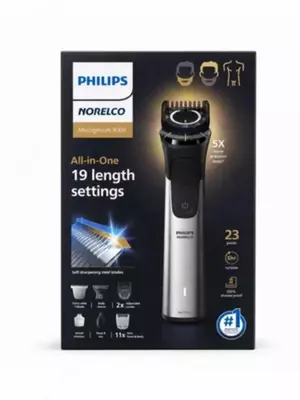Universal trimmer Philips 9500/50 19 in 1 , 22 ta detal: yuz, bosh va tana
