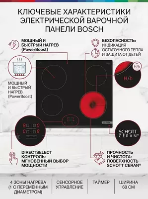 Bosch PKE611BA2E elektr pishirish paneli
