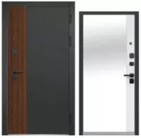 Входные стальные двери Luxor 2МДФ Диагональ Зеркало