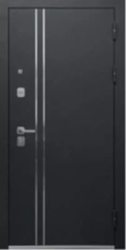 Kirish po'lat eshiklari luxor 2 mm bukle antrasit baget