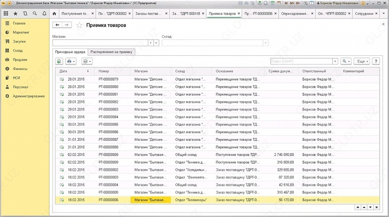 1C: O'zbekiston uchun chakana savdo PROF - 3 095 000 so'm