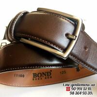  Erkaklar kamari silliq jigarrang BOND NON - 