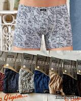 Мужские боксеры однотонные серого цвета с цветочками