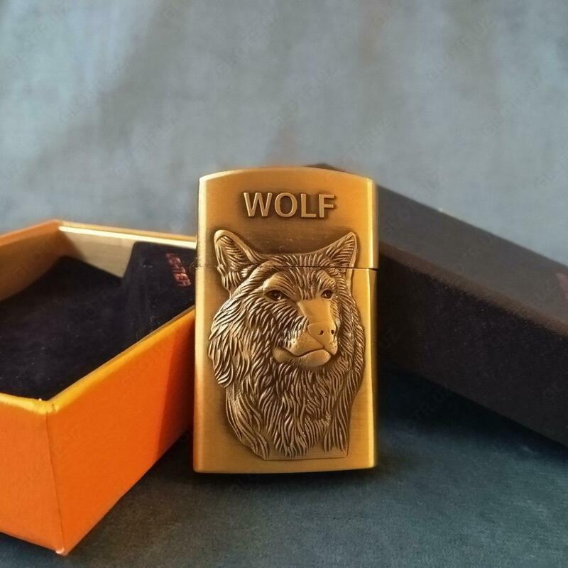 Зажигалка "LIGHTER" с логотипом "WOLF"