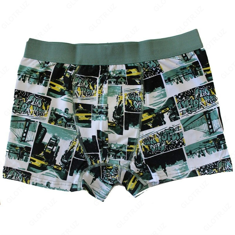 Gentlemen`s - Мужские боксеры однотонные серого цвета с рисунками