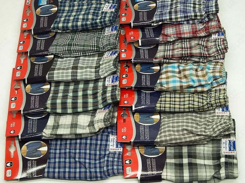 Erkaklar bokschilari ochiq ko'k rangda Ulgurji va chakana