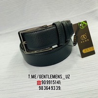 Мужской Ремень "ALON LEATHER" Джинсовый