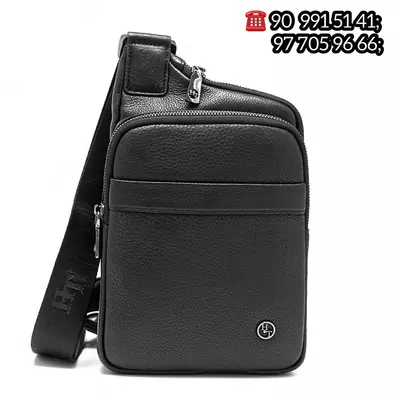 Haqiqiy charm erkaklar sumkasi