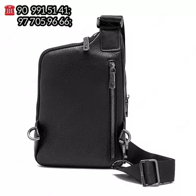 Haqiqiy charm erkaklar sumkasi