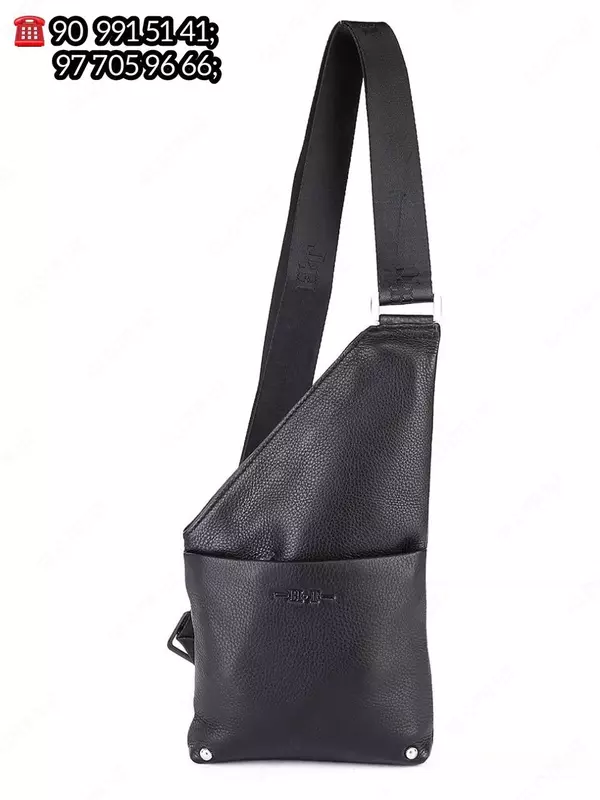 Haqiqiy charm erkaklar sumkasi H.T.