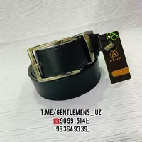 Мужской Ремень "ALON LEATHER" Джинсовый - 82 000 сум