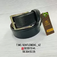 Мужской Ремень "ALON LEATHER" Джинсовый - 82 000 сум