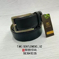 Мужской Ремень "ALON LEATHER" Джинсовый - 82 000 сум