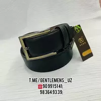 Мужской Ремень "ALON LEATHER" Джинсовый - 82 000 сум