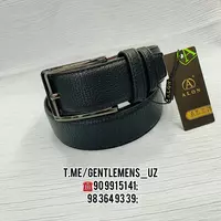 Мужской Ремень "ALON LEATHER" Джинсовый - 82 000 сум
