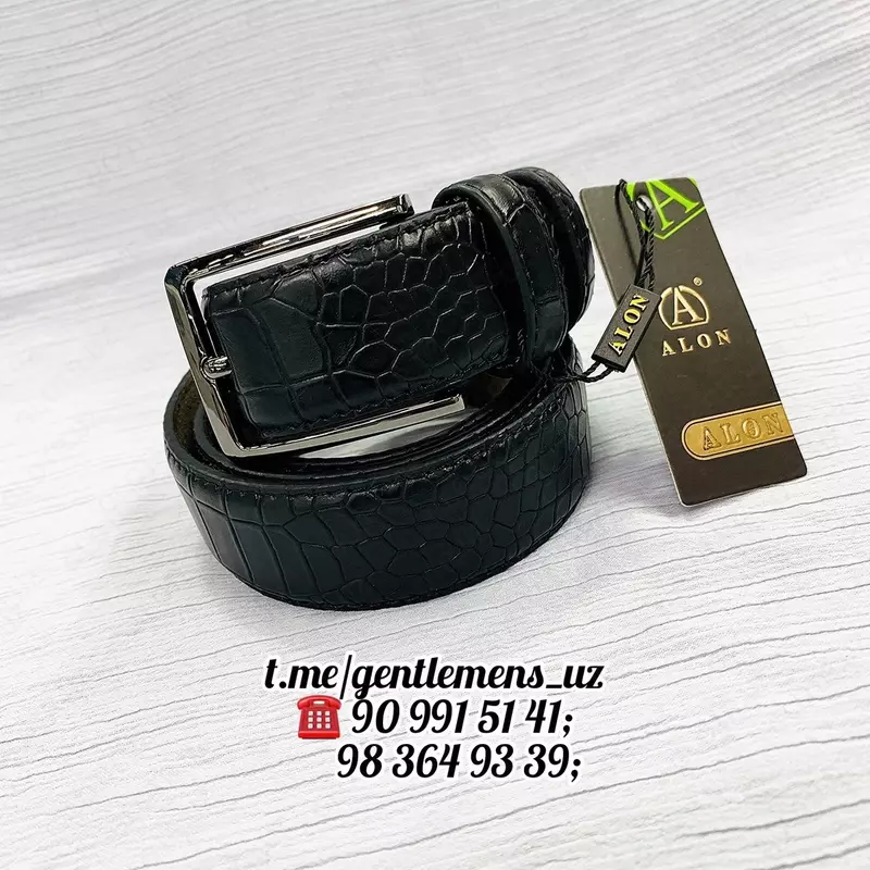  Erkaklar uchun belbog ALON LEATHER Klassik - 