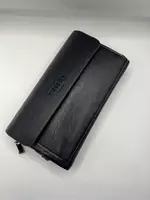 Мужской эко кожаный портмоне Polo в чёрном цвете