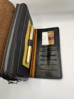 Мужской эко кожаный портмоне Polo в чёрном цвете - 145 000 сум