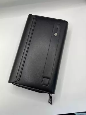 Qora Hermes erkaklar charm hamyoni