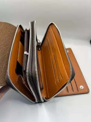 Мужской кожаный портмоне Polo в коричневом цвете. - 188 000 сум / шт