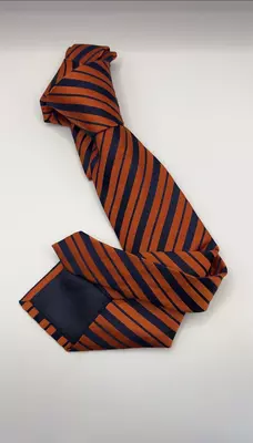 To‘q sariq chiziqli to‘q ko‘k rangli erkaklar galstugi (Turkiya)