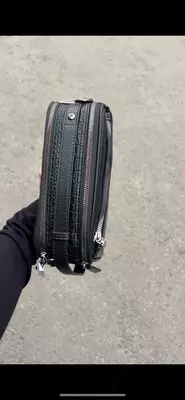 Erkaklar sumkasi Ekoteridan barsetka (qora