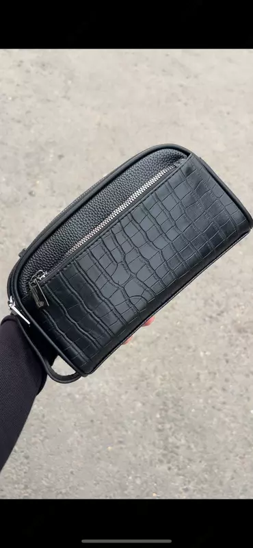 Мужская сумка Барсетка из экокожи (черная