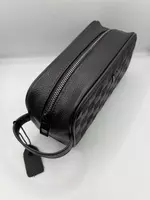  Чёрная барсетка Louis Vuitton из эко-кожи с узором Damier - 
