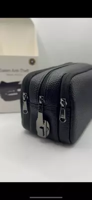 Чёрная анти-воровская барсетка Salem Anti-Theft