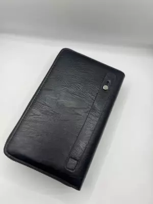 Чёрное портмоне Hugo Boss из эко-кожи