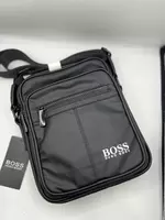 Тёмно-синяя сумка через плечо Hugo Boss
