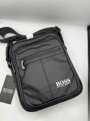 Тёмно-синяя сумка через плечо Hugo Boss