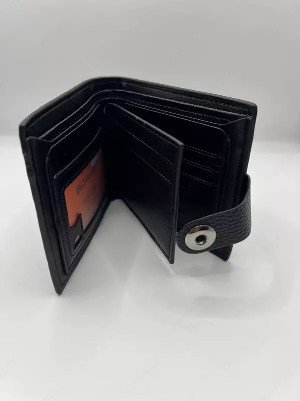 Чёрное портмоне Sergio Belotti с магнитной застёжкой