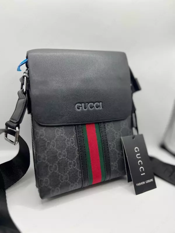 Чёрная сумка через плечо Gucci