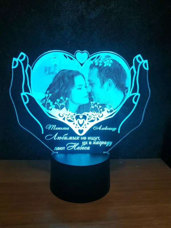 Светящийся Кубок Статуэтка Награда Светильник 3д награды сувениры подарки кубки призы медали статуэтки