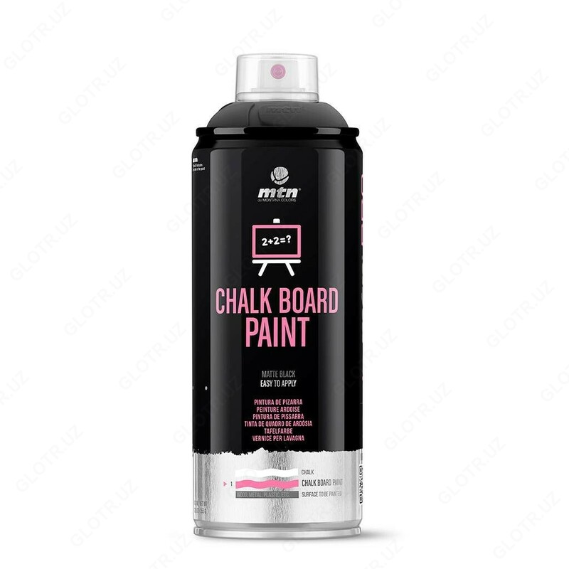 Аэрозольная краска для создания грифельной доски MTN PRO Chalk Board Paint Black